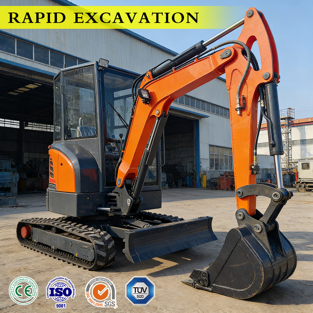 Renewable Energy Project - Mini-excavatrice 3T en gros, certifiée CE,