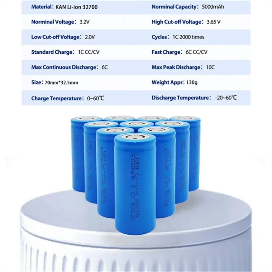 Batterie LiFePO4 32700 de haut - Renewable Energy Project avis et prix